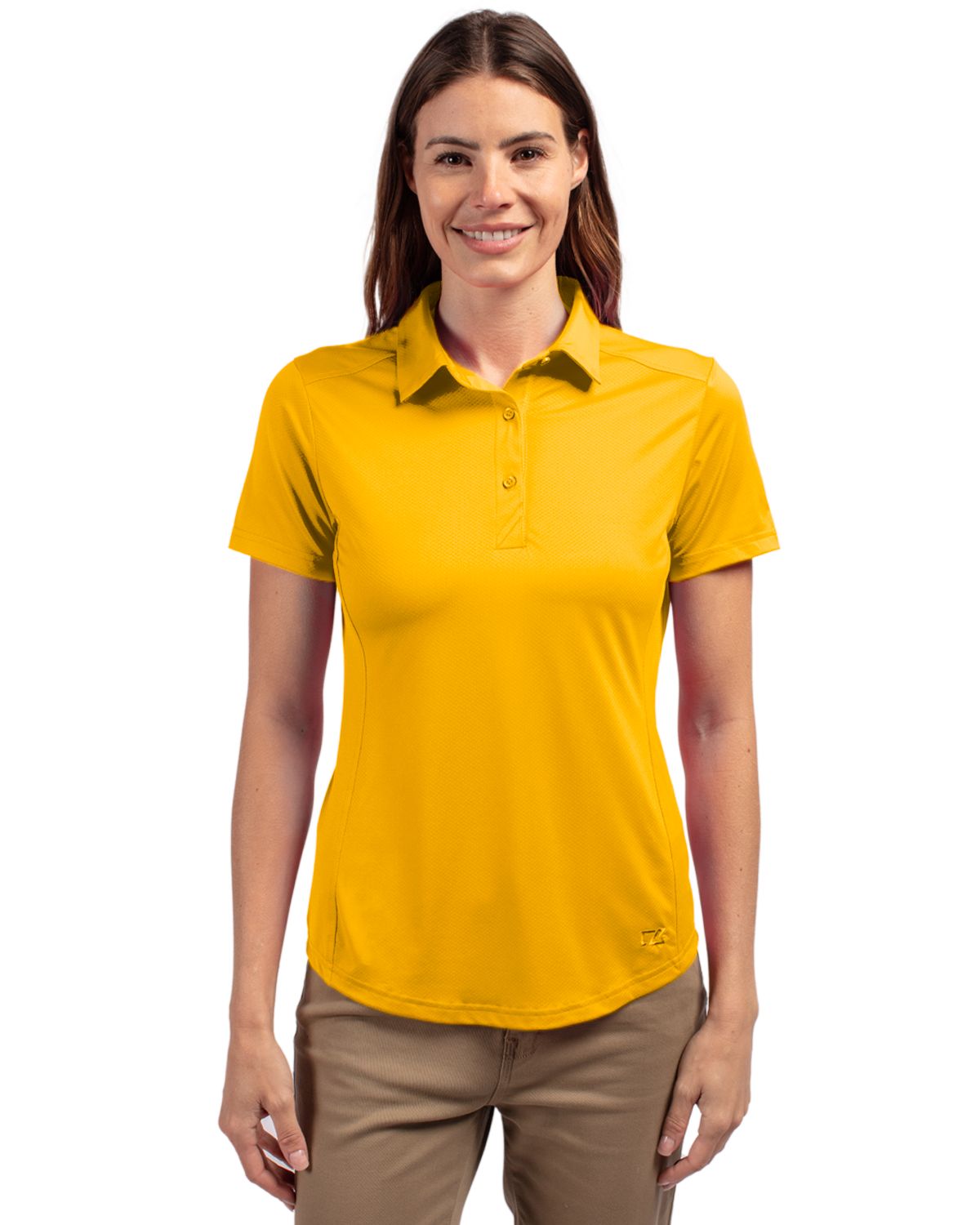 

Короткий рукав Женская поло Cutter & Buck Prospect Textured Stretch