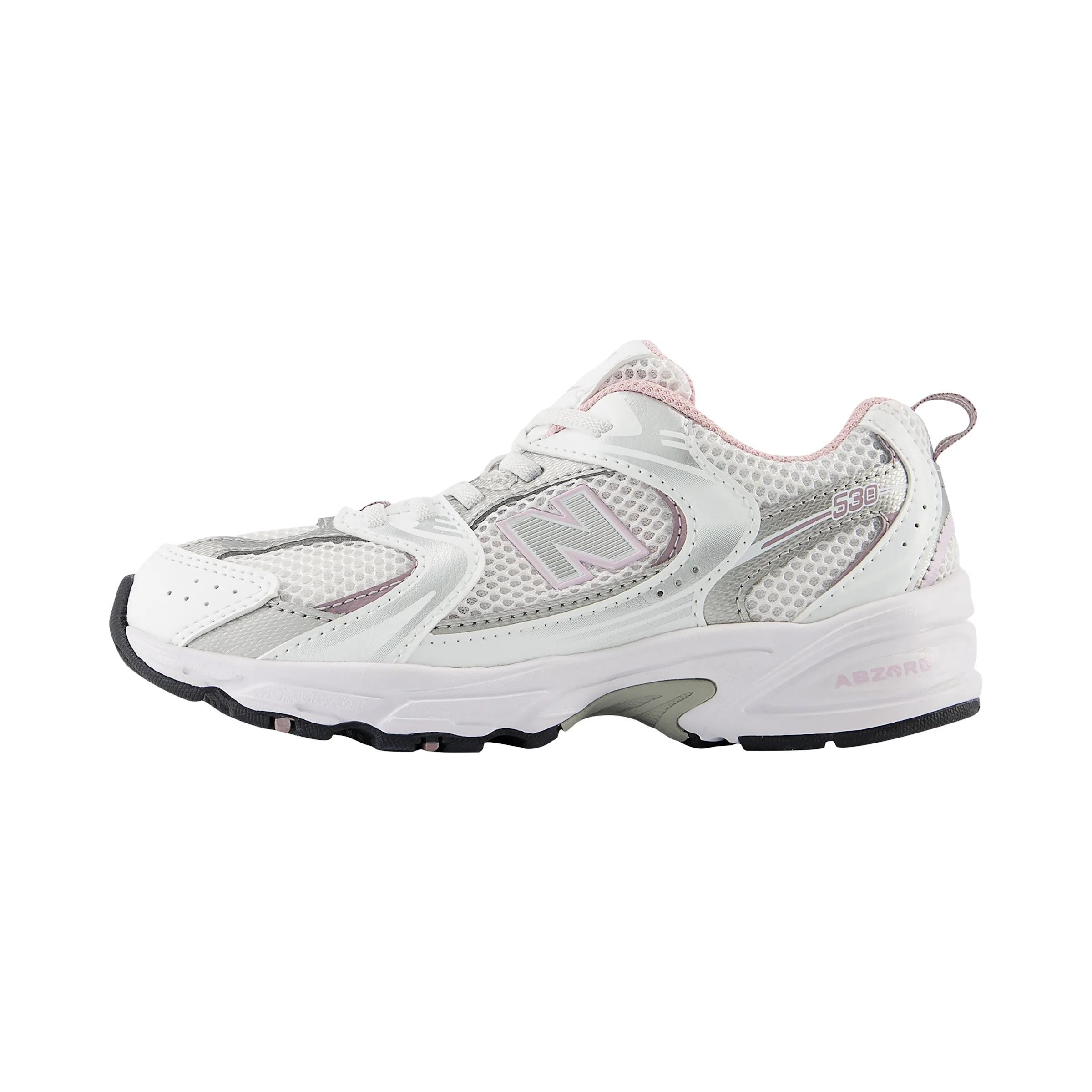 

New Balance Детские кроссовки NB 530 с низким верхом, устойчивые к истиранию, дышащие, белые, для детей от 3 до 7 лет