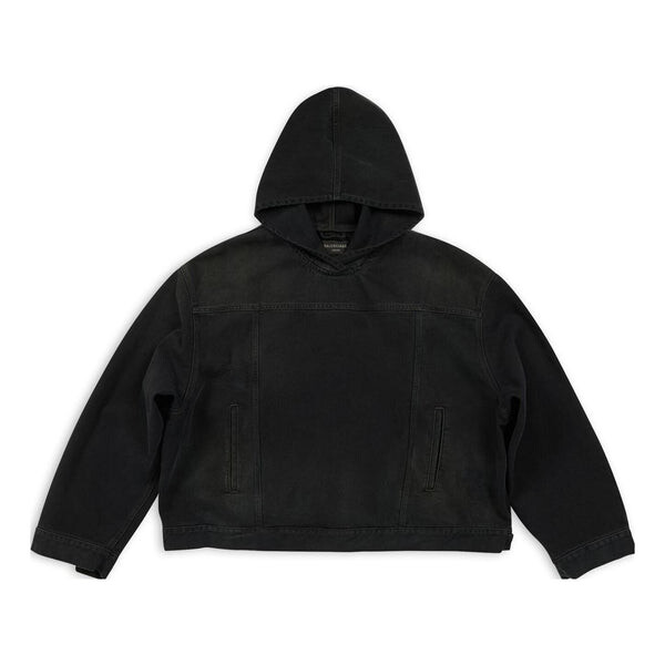 

Куртка pull-over jacket 'black soft denim' Balenciaga, черный
