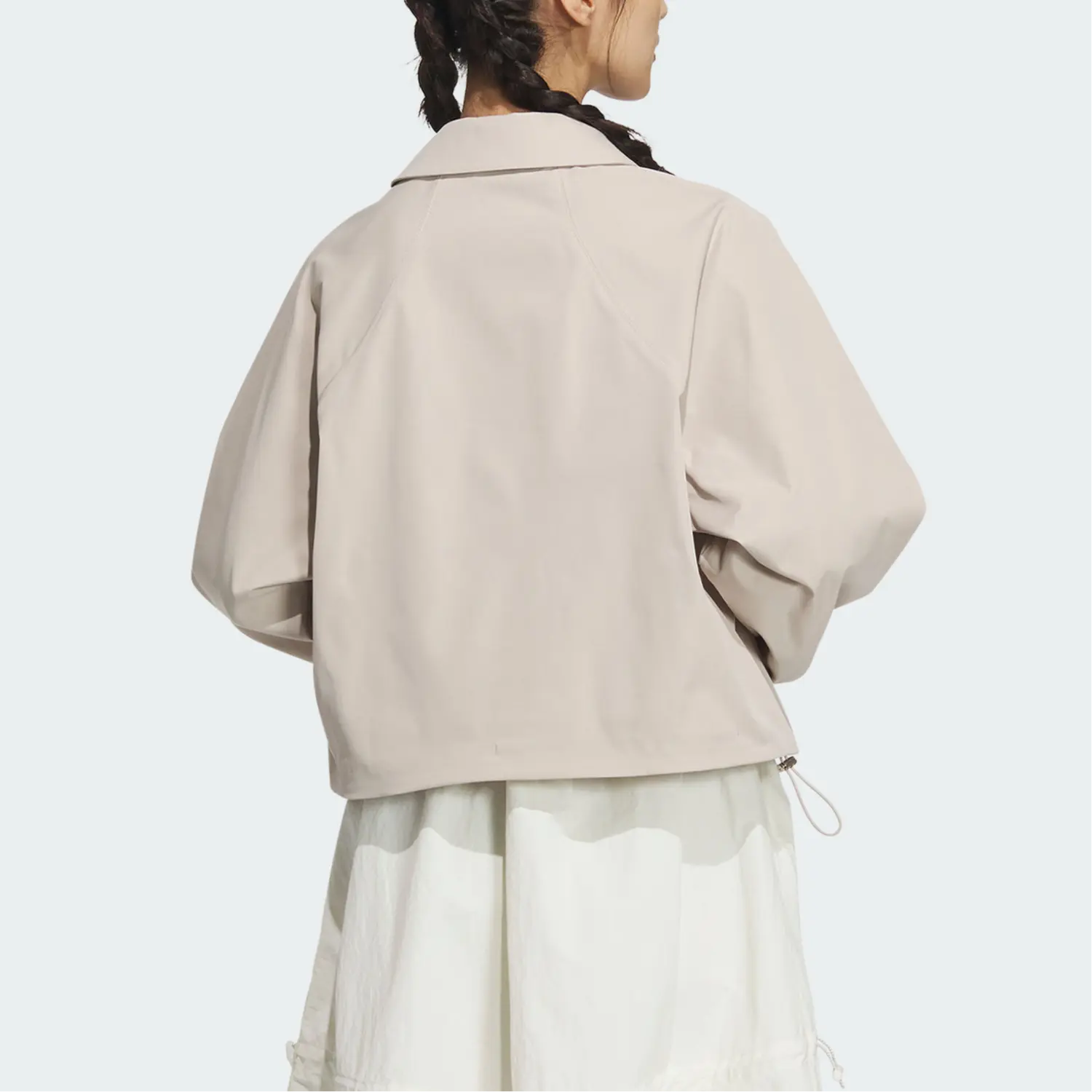TECH PREMIUM WOVEN JACKET Куртка Пальто Женская Бежевая Желтая Adidas — фото 4