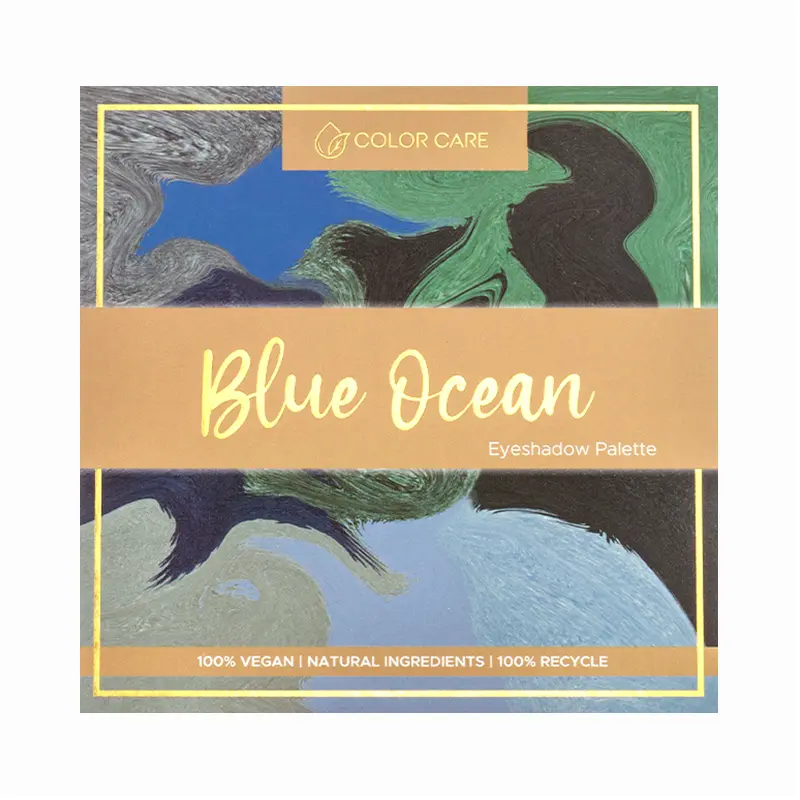 Веганская палетка теней для век Color Care Blue Ocean, 22,5 гр — фото 4