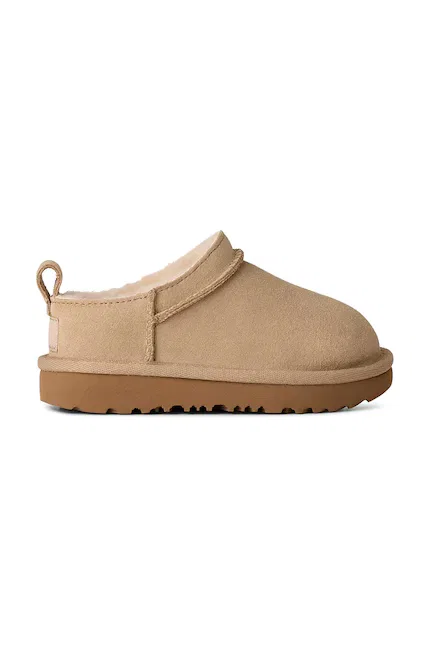 Сапоги зимние замшевые Classic Micro UGG, бежевый