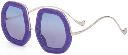 

Солнцезащитные очки большого размера неправильной формы для женщин 2027 года, солнцезащитные очки с блестящими бриллиантами для женщин, многоугольные солнцезащитные очки MTZJH, C5 Purple