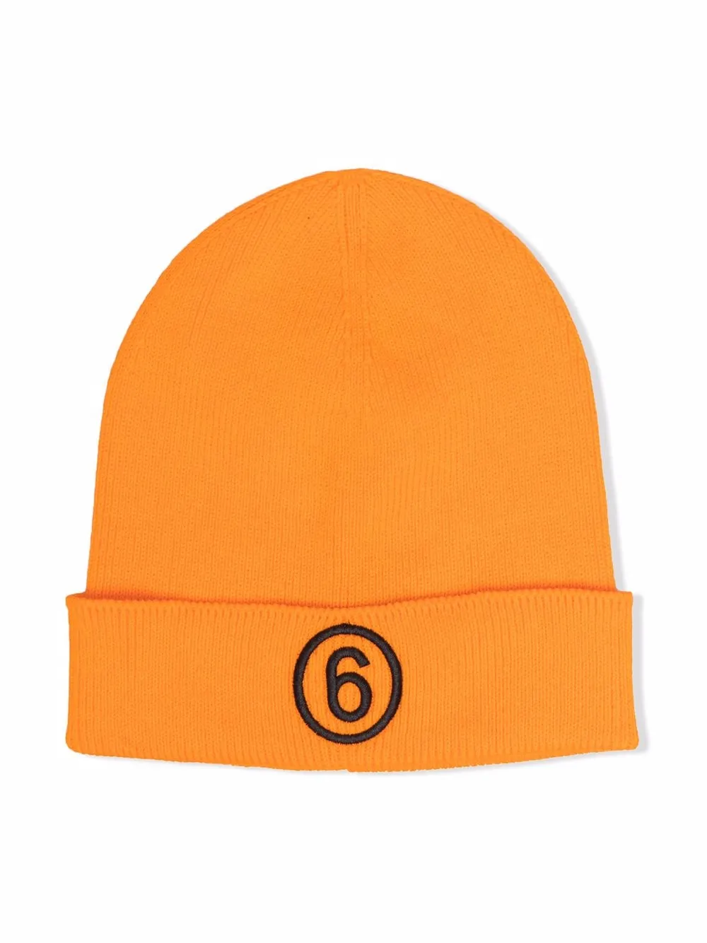 

Шапка бини с вышитым логотипом MM6 Maison Margiela Kids, оранжевый