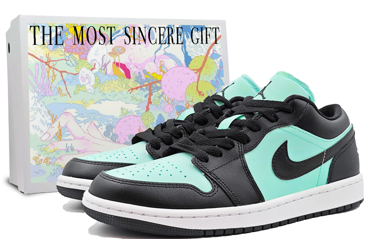 

Кроссовки Air Jordan 1 Vintage Basketball Shoes Women's Low-top Blue, синий