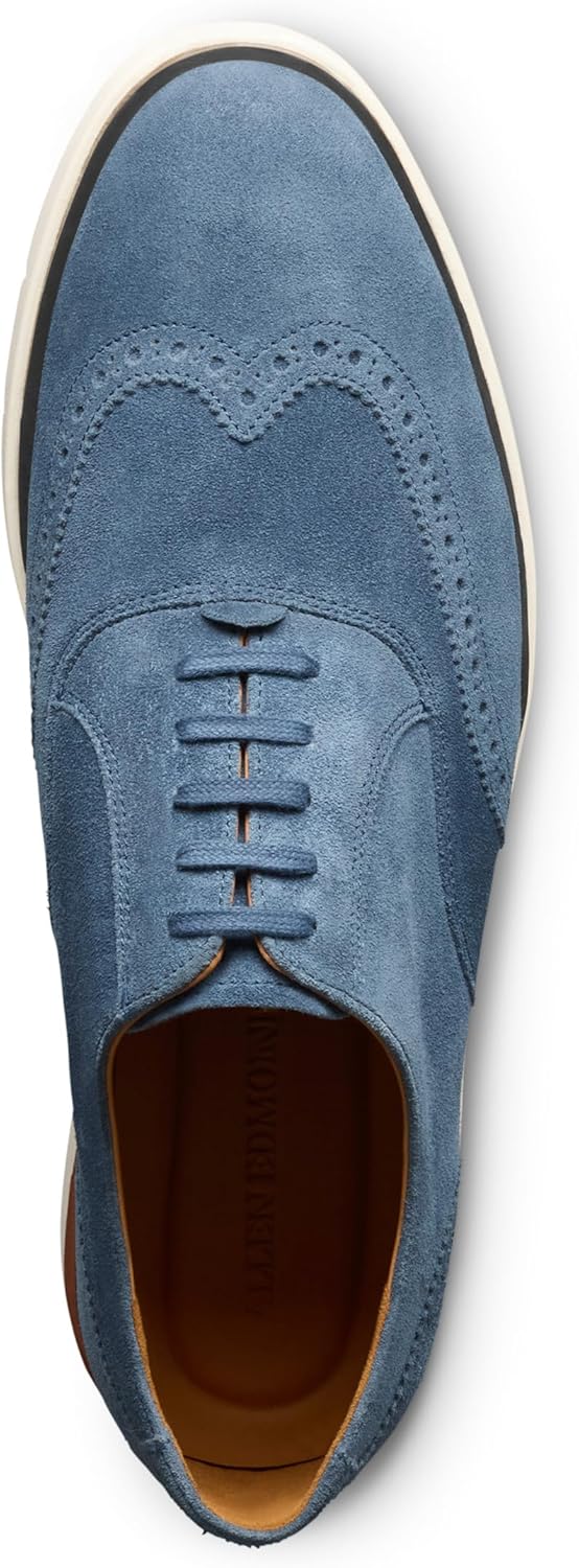 Мужские кроссовки Allen Edmonds Carson Wing Oxford, Denim Suede — фото 4