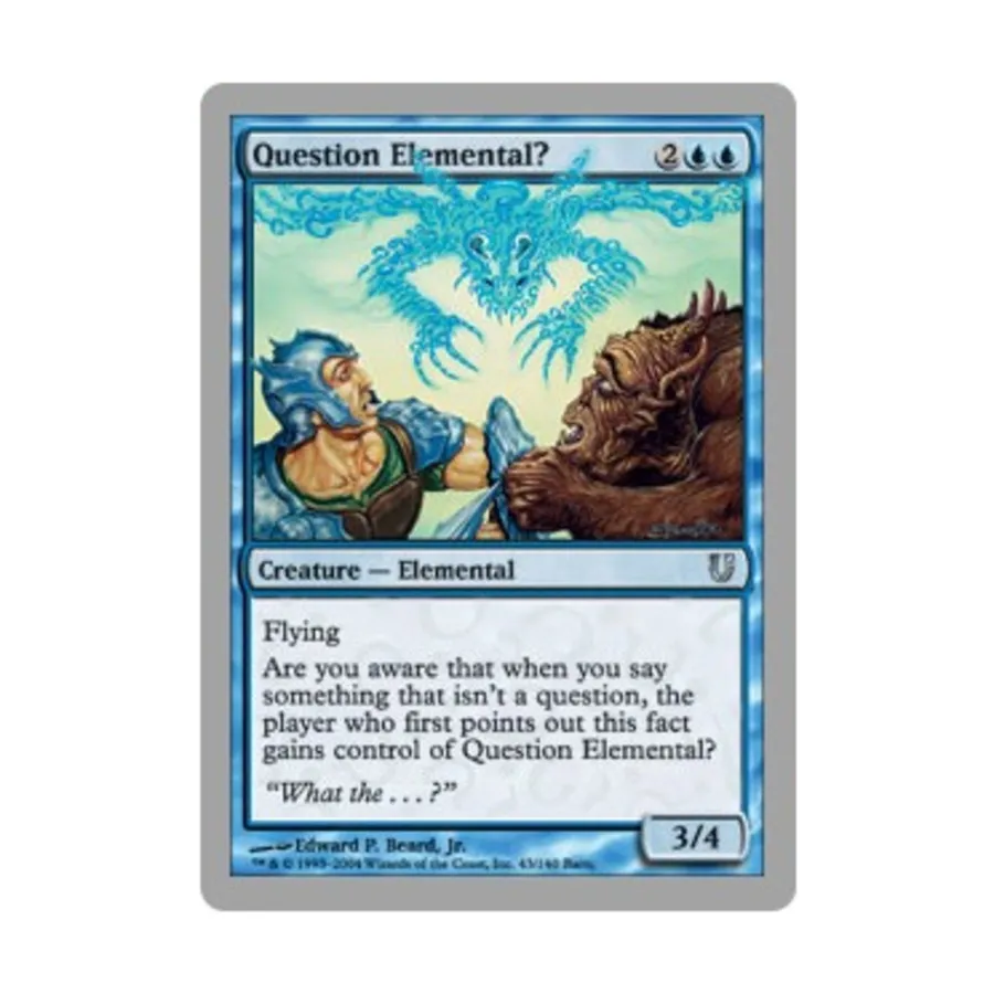 

CCG Вопрос Элементаль (У), MTG - Unhinged