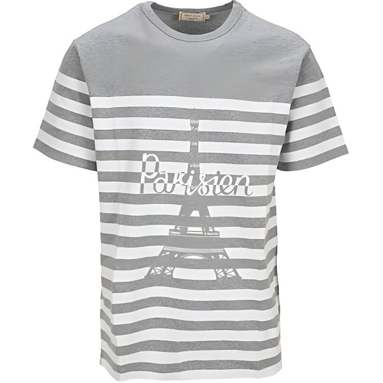 

Футболка унисекс серая Maison Kitsune, серый