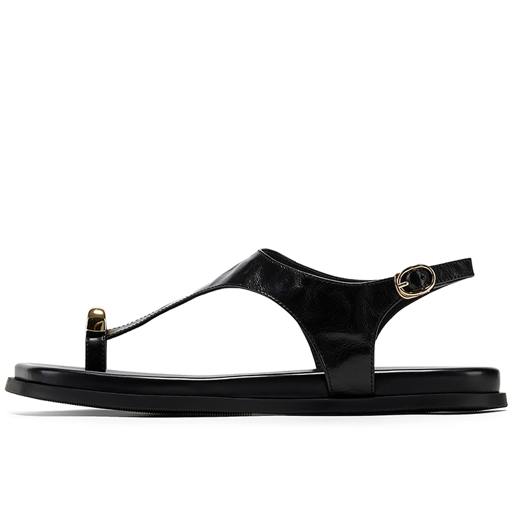 GG-CC Женские сандалии GG CC Flat One Strap черные, цвет Black