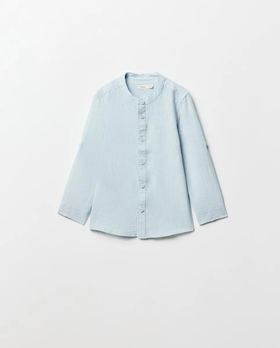 

Льняная рубашка Sfera, светло-голубой