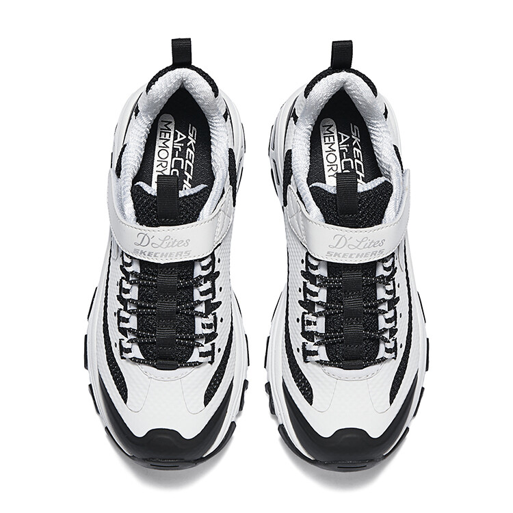 Кроссовки Skechers Kids Lifestyle Shoes Kids Low-top White/Black, белый/черный — фото 4