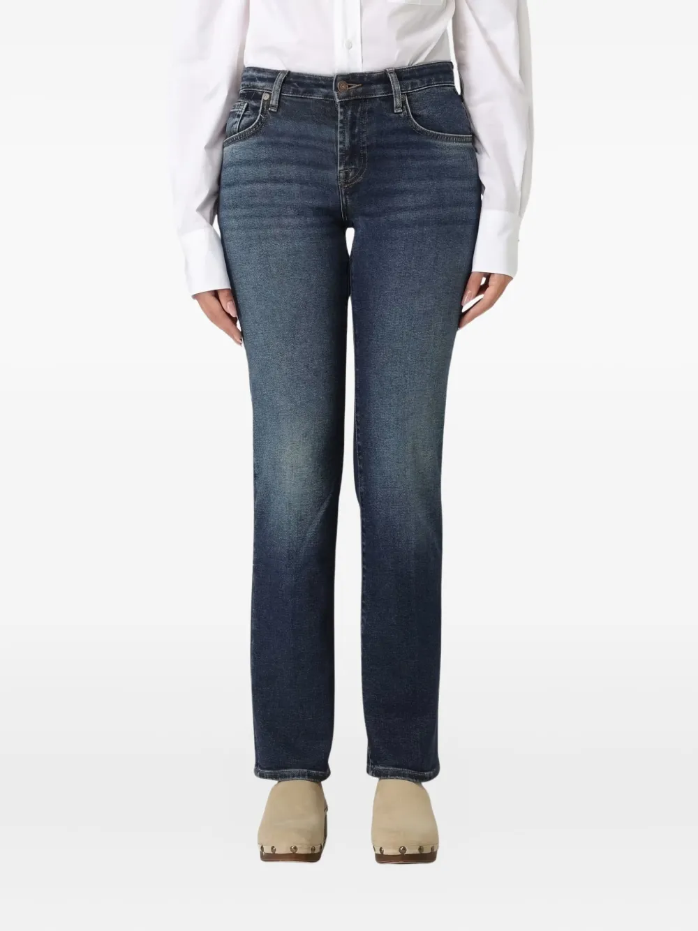 

Прямые джинсы 6 For All Mankind, синий