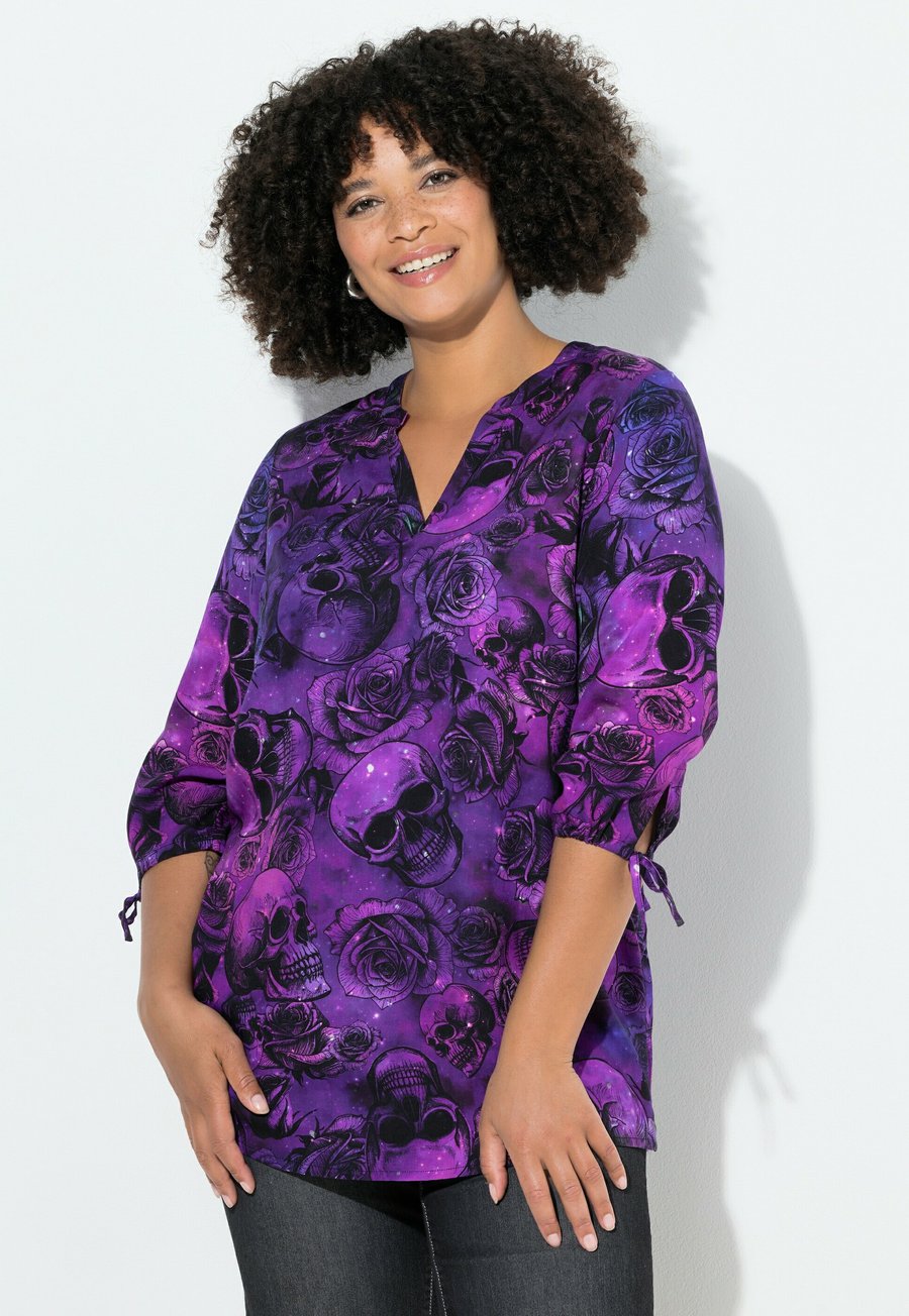 

Блуза Angel of Style TOTENKOPF-MUSTER 3/4-ÄRMEL, Violet/Purple