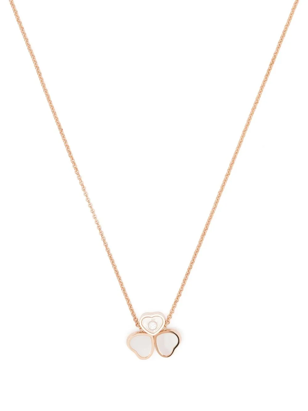 

Колье Happy Hearts Wings из розового золота с бриллиантами и перламутром Chopard