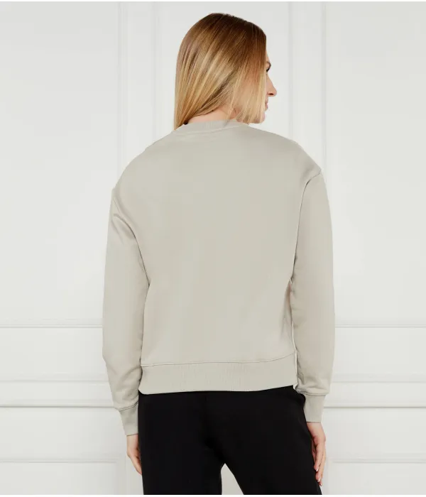 Толстовка с логотипом героя Regular fit Calvin Klein, бежевый — фото 3