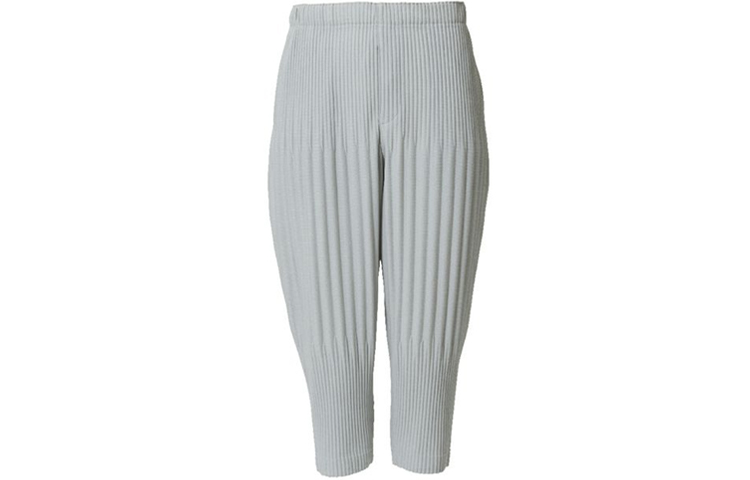 

Базовые зауженные брюки до середины икры Homme Plissé Issey Miyake, серый