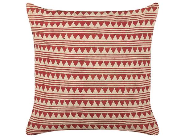 

Декоративная подушка Beliani DEGLUPTA, 45x45x45 см цвет beige/rot