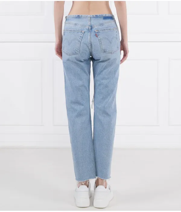 Джинсы 501 с мини-талией straight fit Levi'S, небесно-голубой — фото 4
