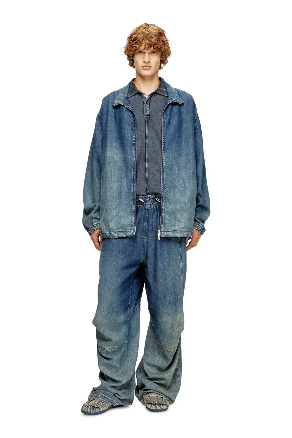 Мужская джинсовая куртка-блузон D-KRAP-S6 Diesel, Indigo Blue — фото 3
