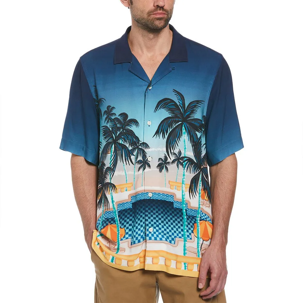 

Рубашка Original Penguin Camp Ev Pool Scene, разноцветный