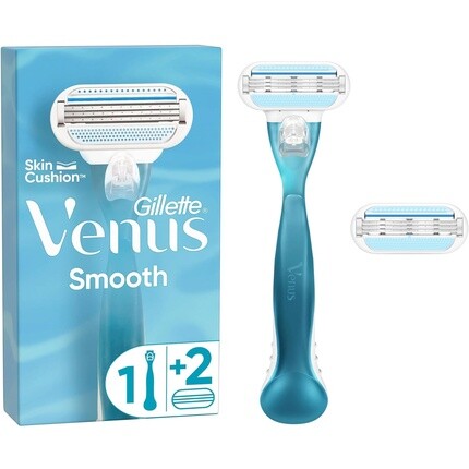 

Женская бритва Gillette Venus Smooth с 2 лезвиями, Синий, Женская бритва Gillette Venus Smooth с 2 лезвиями