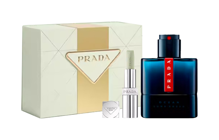 Набор Prada: мужская туалетная вода Luna Rossa Ocean и бальзам для губ, 50 мл + #U000 — фото 2