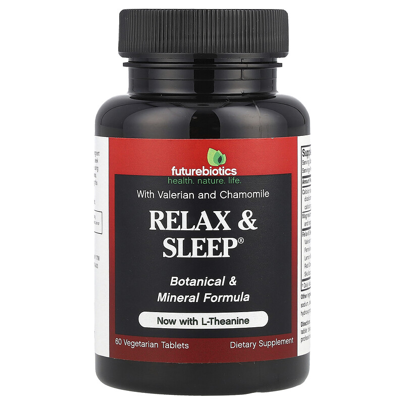 

Futurebiotics, Relax & Sleep с L-теанином, 60 вегетарианских таблеток