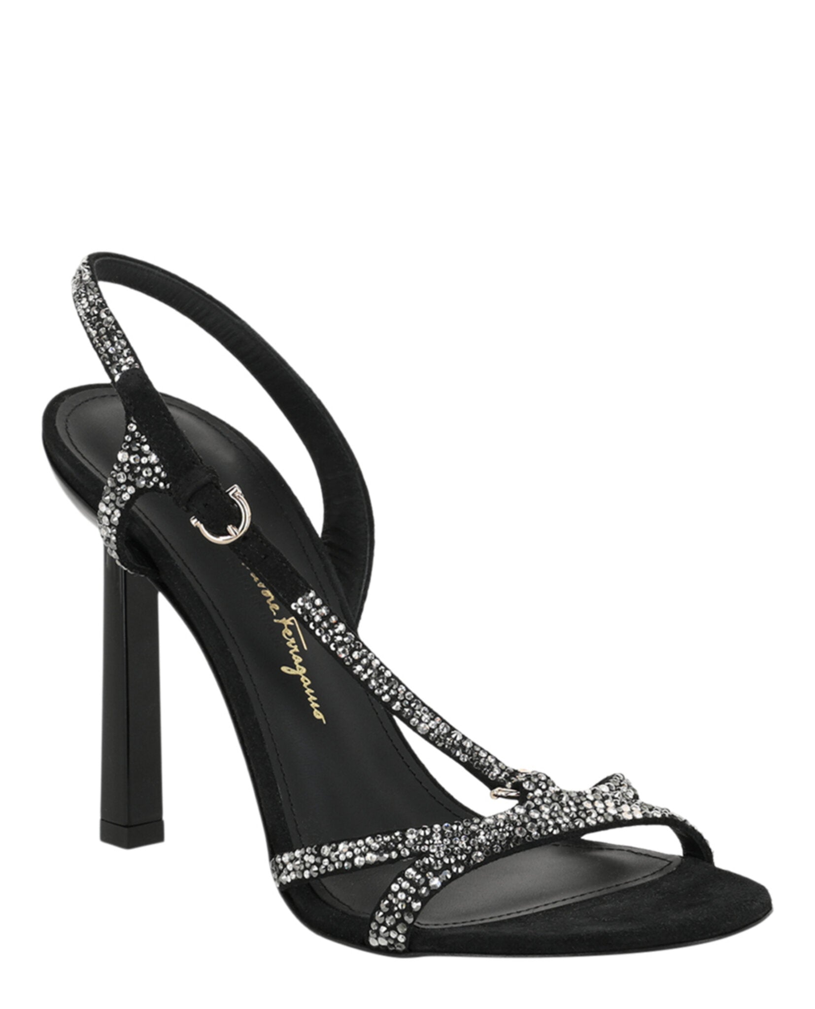 Jole X5 туфли на каблуке с кристаллами Salvatore Ferragamo, черный — фото 2