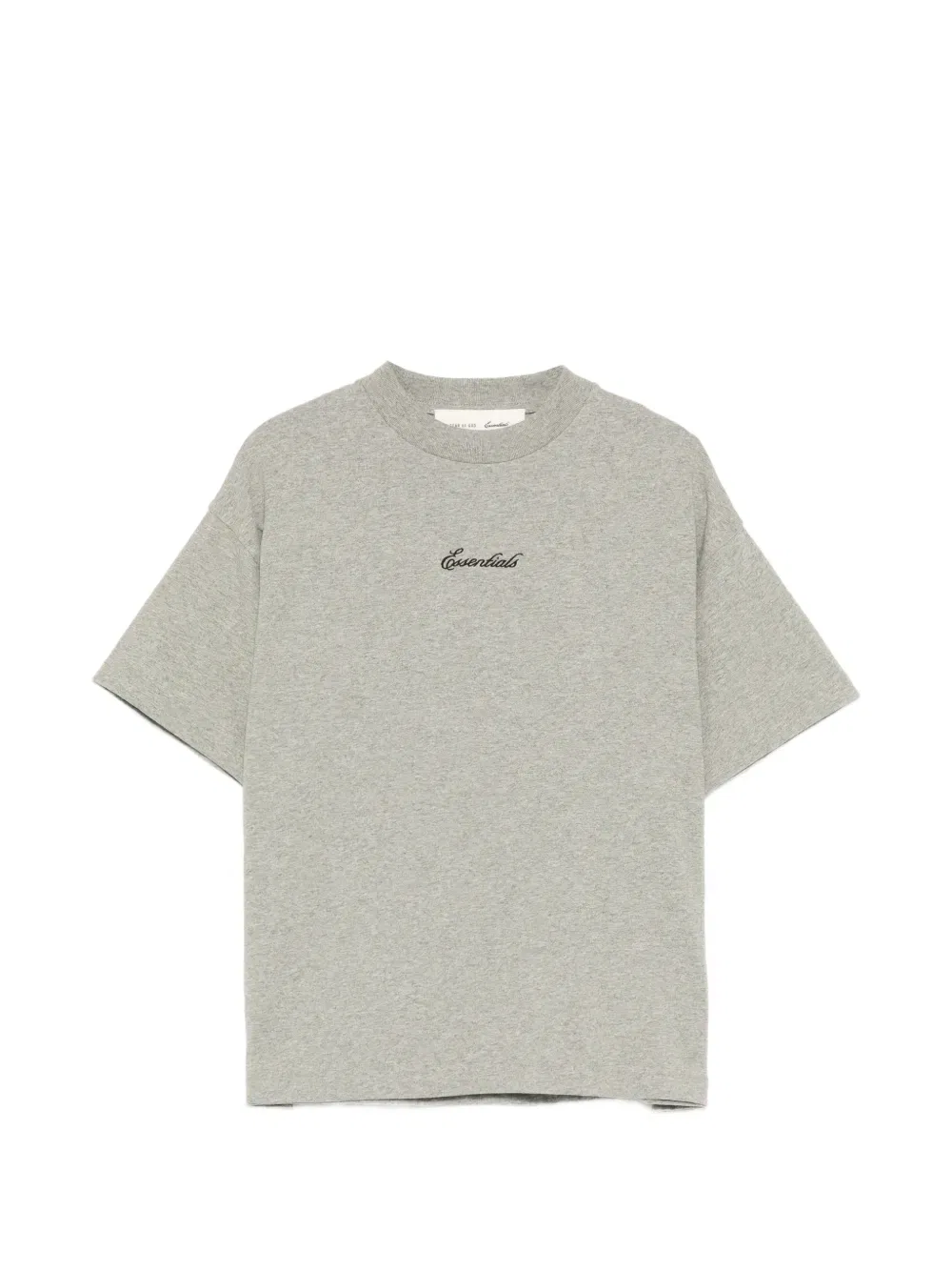 Футболка с круглым вырезом и вышитым логотипом Fear Of God Essentials Kids, серый