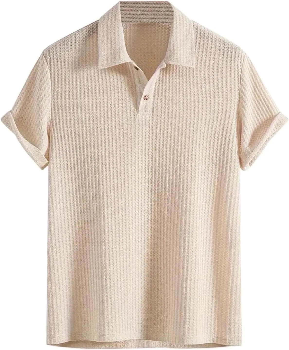 

Мужская вязаная поло с коротким рукавом