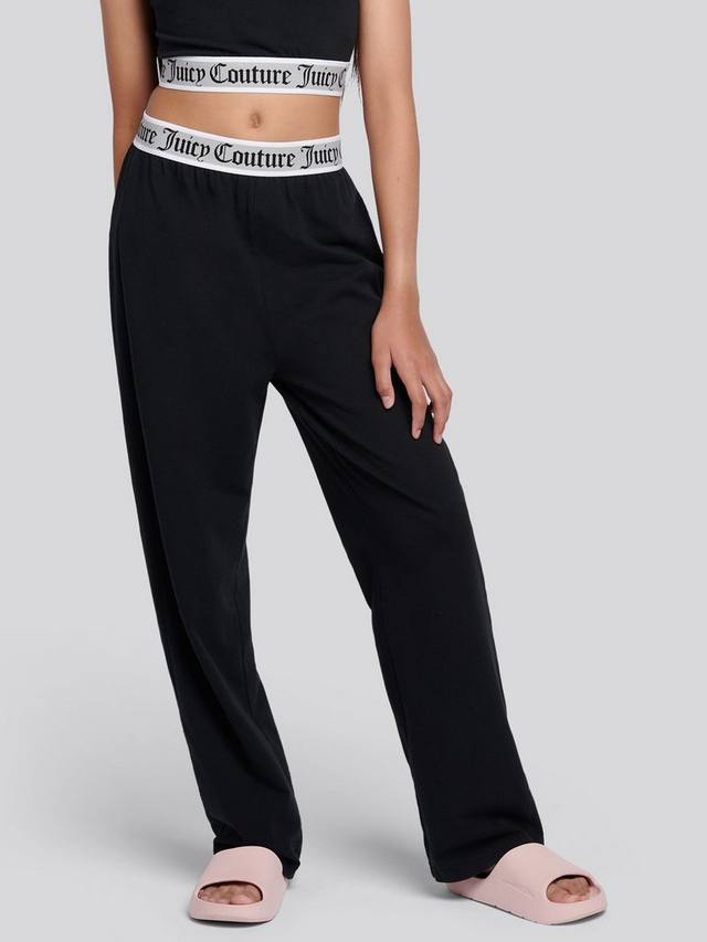 Детский сет из кроп-топа и шорт для отдыха Juicy Couture, Black — фото 4