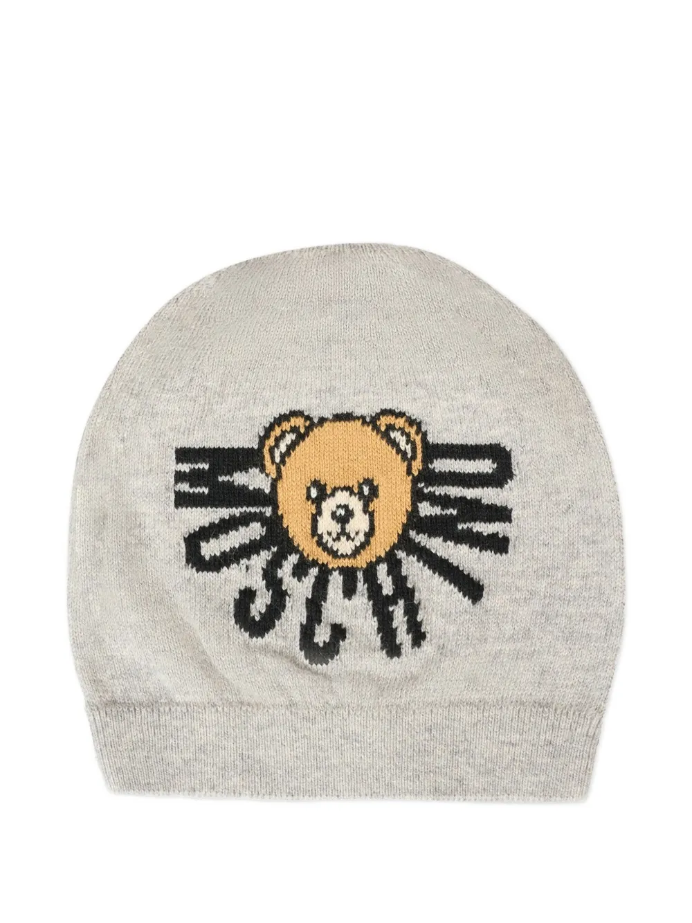 

Шапка бини с логотипом Moschino Kids, серый