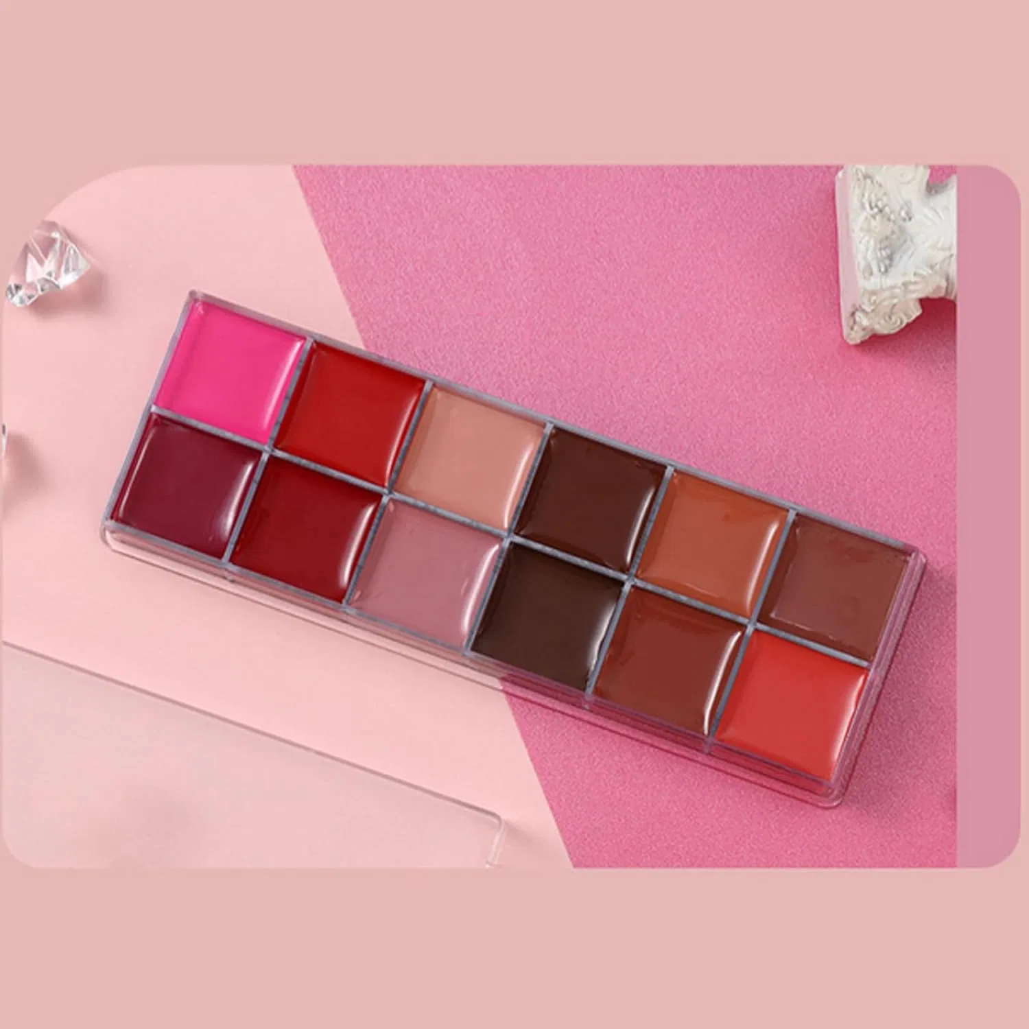 Палетка для губ 12 цветов Matte Lip Palette — фото 4