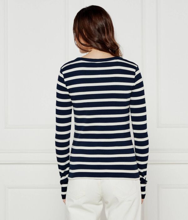 Блузка Хенли Slim fit Tommy Hilfiger, белый — фото 3