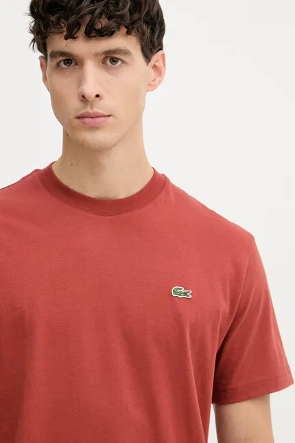Футболка базовая Lacoste, оранжевый — фото 4