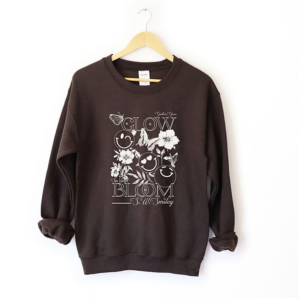 

SWSmiley gather, grow, glow - женский графический свитшот Simply Sage Market, Chocolate, Зеленый, SWSmiley gather, grow, glow - женский графический свитшот Simply Sage Market, Chocolate