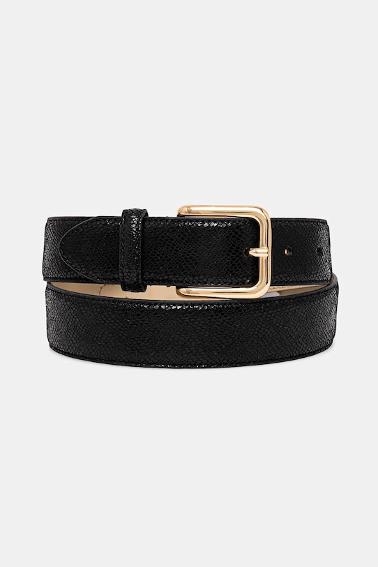 

Кожаный ремень Guess, черный