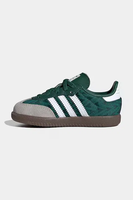 Кроссовки детские SAMBA OG Adidas Originals, зеленый — фото 4