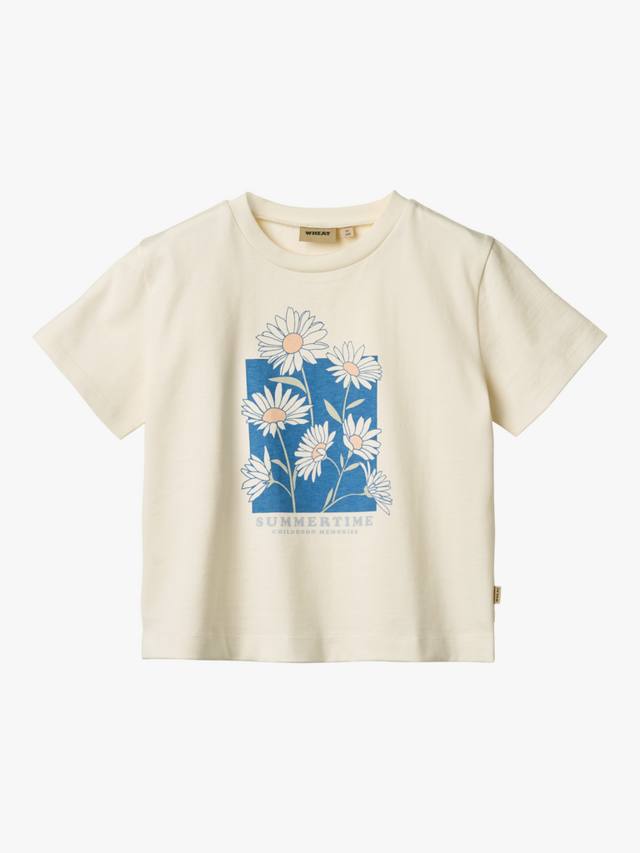 

Детская футболка Mirsa с коротким рукавом и принтом из органического хлопка WHEAT