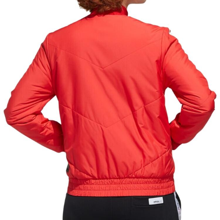 Стеганая куртка женская светло-алая Adidas Neo, цвет Light Scarlet — фото 2