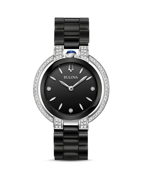 

Часы Rubaiyat с черным циферблатом, 35 мм Bulova, цвет Black