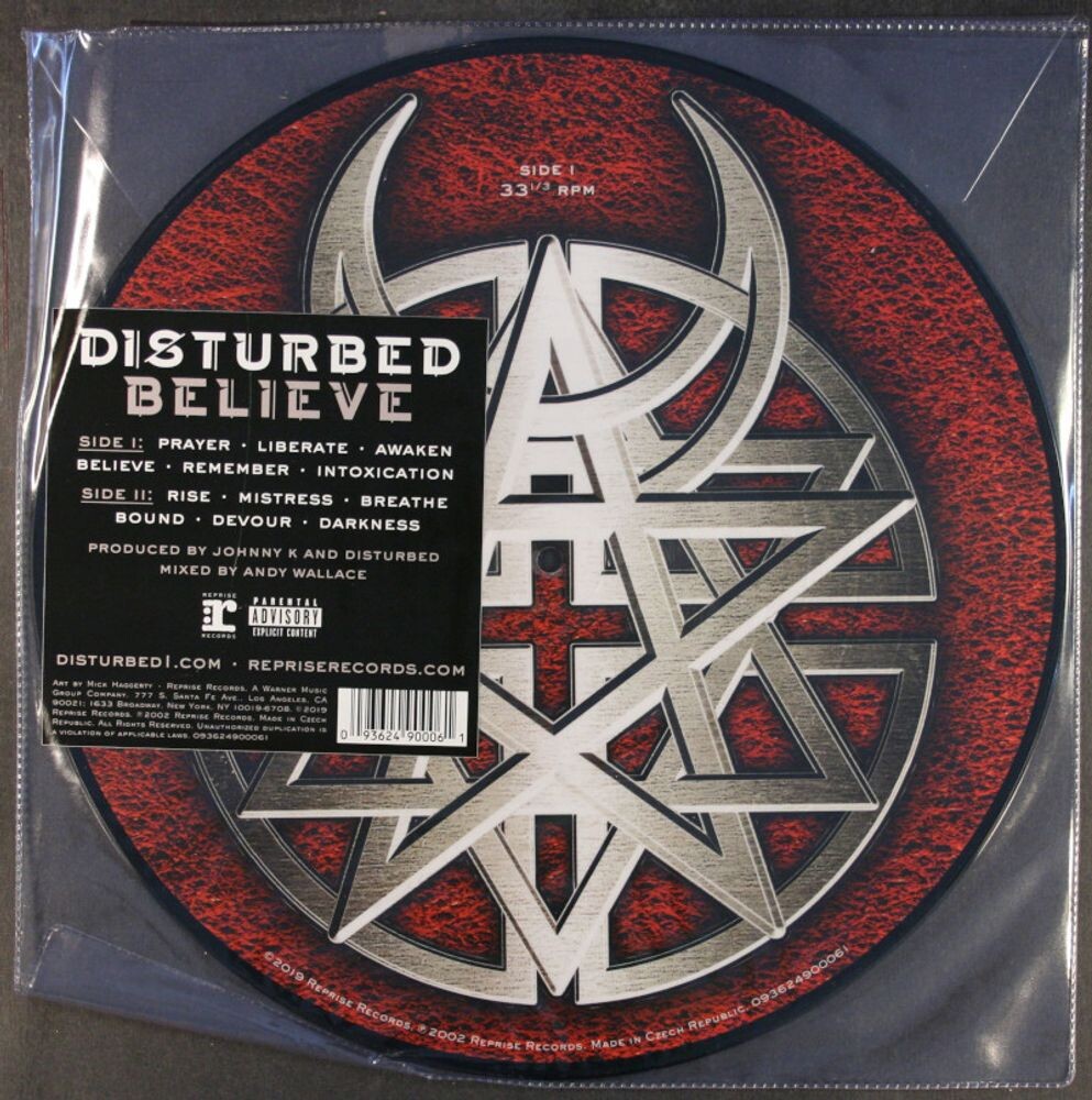 

Виниловая пластинка LP Believe [Picture Disc] - Disturbed