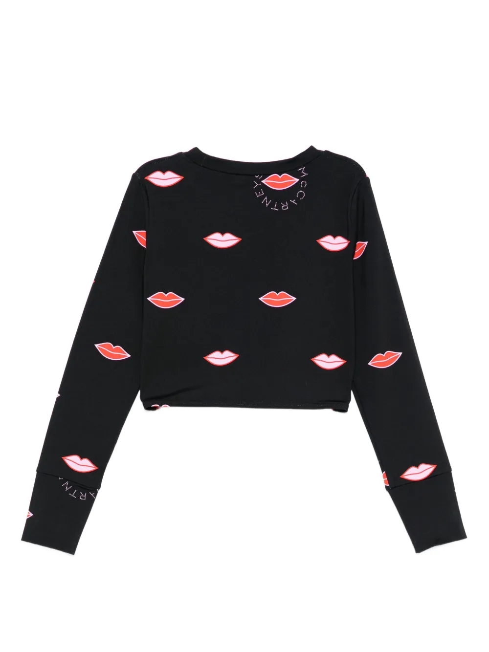 Футболка с длинными рукавами и принтом Stella Mccartney Kids, черный — фото 2