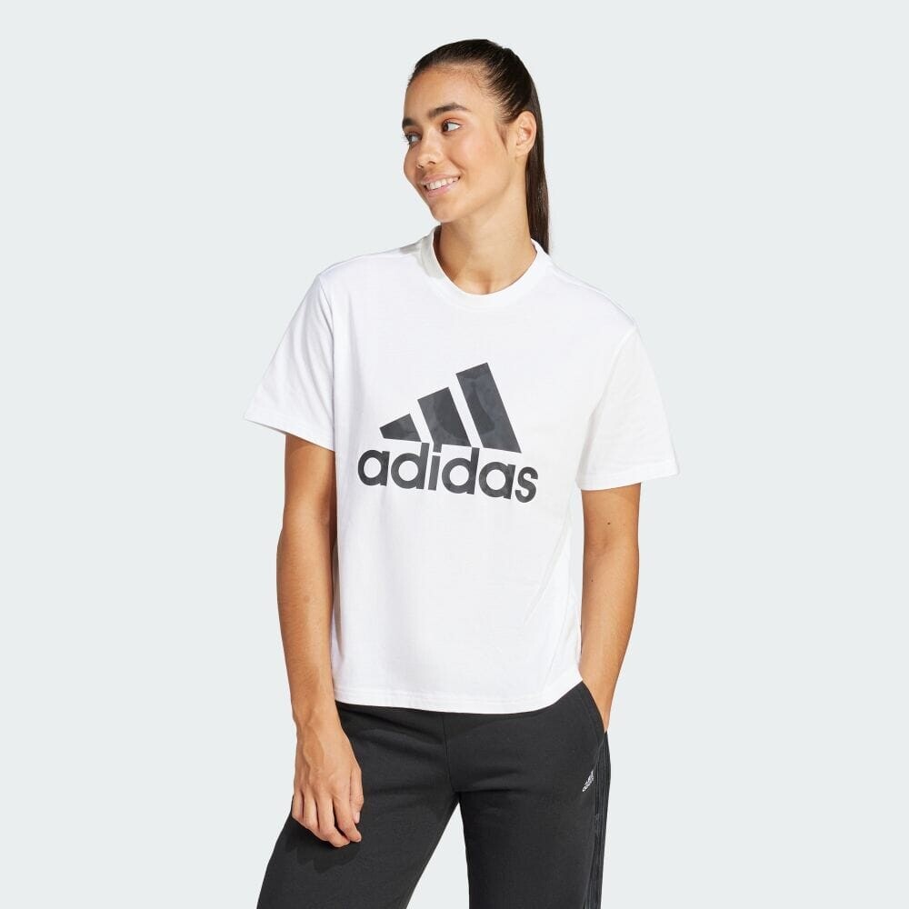 

Футболка Adidas Floral Graphic Big Logo Short Sleeve T-Shirt, белый