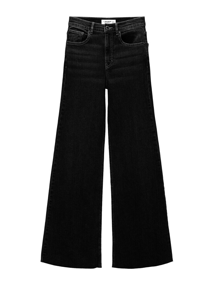 

Джинсы Pull&Bear Wide leg Jeans, черный деним