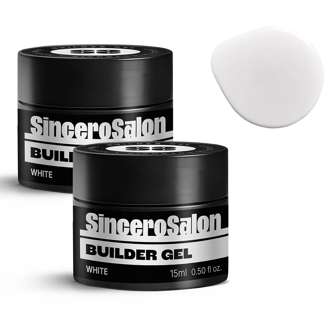 Набор гелей для наращивания ногтей SINCERO SALON Builder Gel, 2 x 15 мл Sincero Salon, White X2