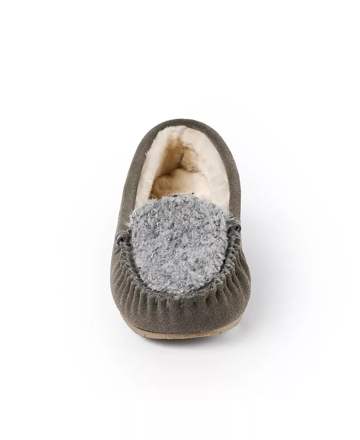 Женские тапочки Cosi Slip On из замши Minnetonka, серый — фото 3