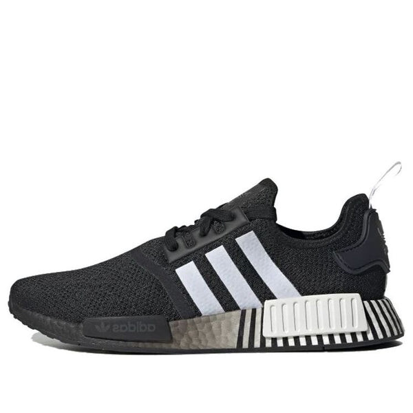 

Кроссовки nmd_r1 'glitch - black white' Adidas, черный