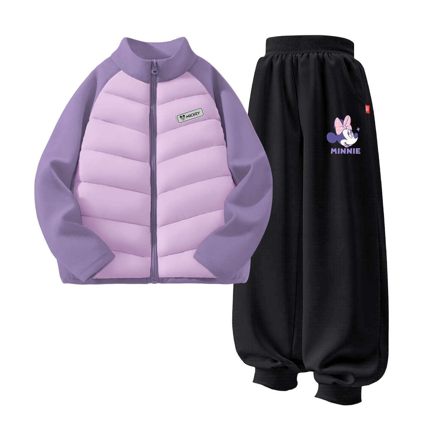 

Детский спортивный комплект Casual Sportswear 2 Piece Set Disney, [thickened and fleece-lined]di h square hook-and-loop k фиолетовый+dini knot k черный