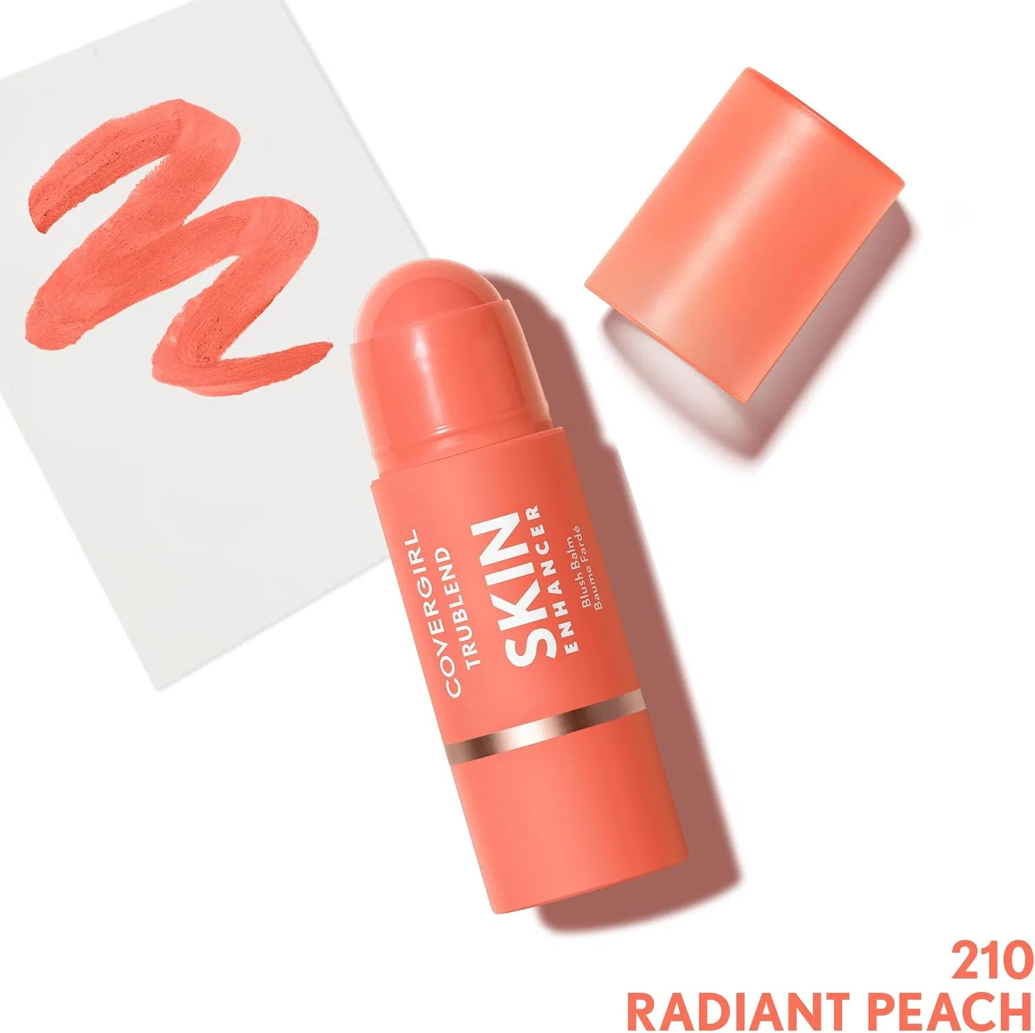 Румяна-стик CoverGirl Trublend Skin Enhancer Blush Balm 210 Radiant Peach — фото 2